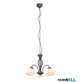   TRIO 101000324 RUSTICA csillár excl.3xE14 ↕150cm Ø55cm rozsdabarna