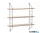 LUXERA 1190102 ELLA fali polc ↔60cm ↕62cm ↗14,5cm fekete-fa