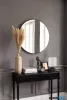 LUXERA 1330102 ESRA fali tükör Ø50cm fekete