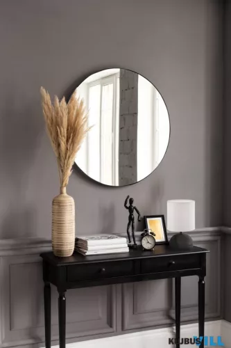 LUXERA 1330102 ESRA fali tükör Ø50cm fekete