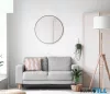 LUXERA 1430102 BRITTA fali tükör metal Ø80cm fekete