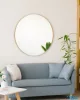 LUXERA 1430479 BRITTA fali tükör metal Ø110cm arany