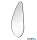 LUXERA 1430702 BRITTA fali tükör metal ↔70cm ↕170cm fekete