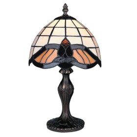 LUXERA 147 TIFFANY asztali lámpa 1xE14/40W Ø20cm ↕35,5cm