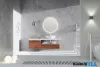 LUXERA 1640100 LUNA LED tükör 18W/2800lm 3000K/4000K IP44 Ø60cm