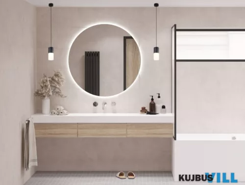 LUXERA 1640400 LUNA LED tükör 37W/5000lm 3000K/4000K IP44 Ø100cm