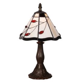 LUXERA 173 TIFFANY asztali lámpa 1xE14/40W Ø20cm ↕34cm