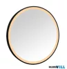 LUXERA 1980302 DIANA LED tükör 19W/2200lm 3000K/4000K IP44 Ø60cm fekete