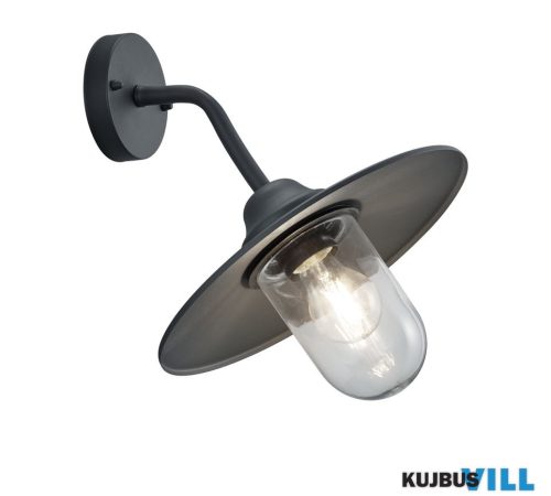 KIFUTÓ TR 201760142 BRENTA kültéri falikar excl.1xE27 ↕32cm Ø30cm ↗ 31,5cm antracit
