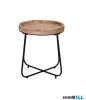 LUXERA 2020130 JIL kisasztal Ø52cm ↕48cm fa-fekete