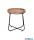 LUXERA 2020130 JIL kisasztal Ø52cm ↕48cm fa-fekete
