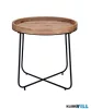 LUXERA 2020230 JIL kisasztal Ø66,5cm ↕58cm fa-fekete
