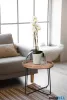 LUXERA 2020230 JIL kisasztal Ø66,5cm ↕58cm fa-fekete