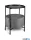 LUXERA 2080102 SUE kisasztal Ø45cm ↕61cm fekete