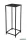 LUXERA 2090202 VERA kisasztal  ↔31cm ↕80cm ↗31cm fekete