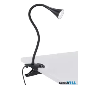   TRIO R22398102 VIPER csiptethető lámpa incl.1x3W LED/400Lm/3000K ↕35cm ↔6,2cm ↗ 33cm fekete