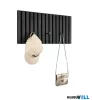 LUXERA 2270242 GRACE falpanel + fogas ↔60cm ↕30cm ↗7cm antracit