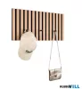 LUXERA 2270298 GRACE falpanel + fogas ↔60cm ↕30cm ↗7cm fa-fekete