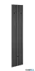 LUXERA 2270442 GRACE falpanel + fogas ↔25cm ↕160cm antracit