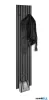 LUXERA 2270442 GRACE falpanel + fogas ↔25cm ↕160cm antracit