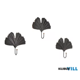   LUXERA 2300180 MERLE falifogas 3db/szett ↔15cm ↕15cm ↗4cm fekete-arany
