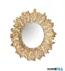 LUXERA 2490279 RUNA fali tükör metal Ø80cm arany