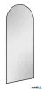 LUXERA 2540202 JULIA fali tükör metal ↔70cm ↕170cm fekete