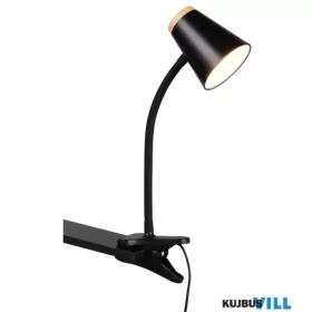   TRIO R25831102 PONGO csiptetős lámpa 4,5W LED/500lm/3000K ↕36cm ↔32cm Ø9,5cm fekete