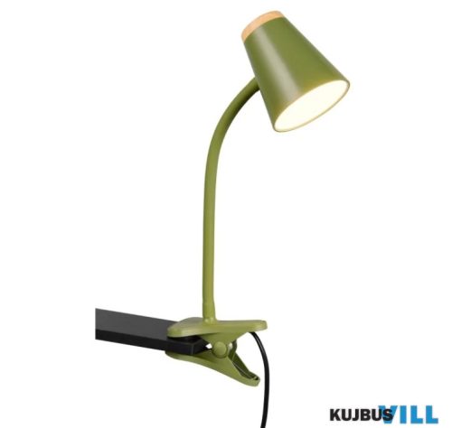 TR R25831115 PONGO csiptetős lámpa 4,5W LED/500lm/3000K ↕36cm ↔32cm Ø9,5cm zöld