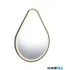 LUXERA 2610102 FREDERIKE LED tükör 20,5W/2300lm 3000K/4000K IP44 ↔60cm ↕80cm fekete