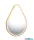 LUXERA 2610179 FREDERIKE LED tükör 20,5W/2300lm 3000K/4000K IP44 ↔60cm ↕80cm arany