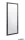 LUXERA 2690302 TESSA csiszolt fali tükör ↔70cm ↕170cm fekete glitter effekt