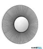 LUXERA 2710102 MANIKA fali tükör metal Ø100cm fekete