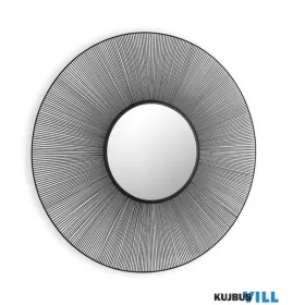 LUXERA 2710102 MANIKA fali tükör metal Ø100cm fekete