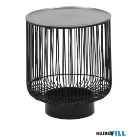 LUXERA 2720289 RINARA kisasztal Ø41cm ↕46cm fekete-ezüst