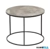 LUXERA 2730189 PADMA kisasztal Ø60cm ↕46cm fekete-ezüst