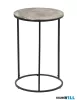 LUXERA 2730289 PADMA kisasztal Ø41cm ↕61cm fekete-ezüst