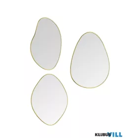   LUXERA 2910179 VIOLA fali tükör 3db/szett ↔22cm ↕28cm; ↔20cm ↕25cm; ↔17cm ↕25cm arany