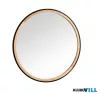LUXERA 2920198 FINA fali tükör Ø70cm fekete-fa