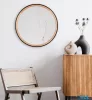 LUXERA 2920198 FINA fali tükör Ø70cm fekete-fa