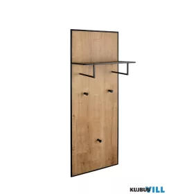   LUXERA 2920398 FINA falpanel + fogas ↔43cm ↕122cm ↗25cm fa-fekete
