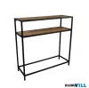 LUXERA 2920598 FINA konzolasztal ↔80cm ↕80cm ↗27cm fekete