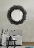 LUXERA 2950102 DILARA fali tükör Ø50cm fekete