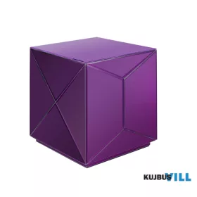   LUXERA 2980191 LENA kisasztal ↔40cm ↕40cm ↗40cm tükör/lila