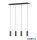 TR 312400432 MARLEY függeszték excl.4xGU10 ↕150cm ↔75cm ↗ 9cm matt fekete