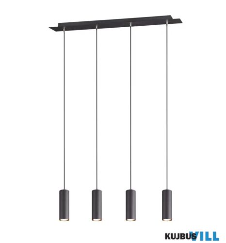 TR 312400432 MARLEY függeszték excl.4xGU10 ↕150cm ↔75cm ↗ 9cm matt fekete