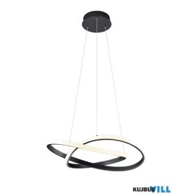   TRIO R32051132 COURSE függeszték incl.1x27,5W LED/3150Lm/3000K ↕150cm Ø60cm matt fekete