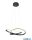 TR R32051132 COURSE függeszték incl.1x27,5W LED/3150Lm/3000K ↕150cm Ø60cm matt fekete
