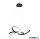 TR R32051432 COURSE függeszték incl.1x27,5W LED/3150Lm/4000K ↕150cm Ø60cm matt fekete