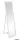 LUXERA 3260101 SCARLETT álló tükör ↔40cm ↕150cm fehér